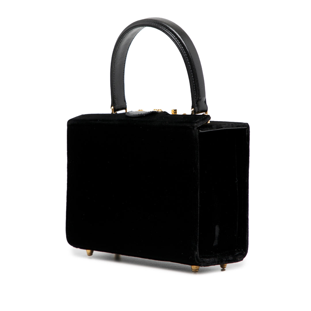 Fendi Velours Push Lock Boîte Sac