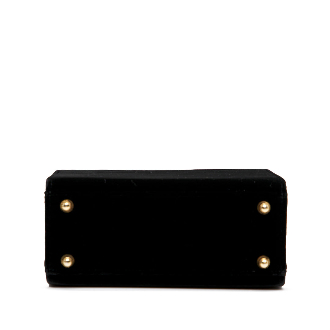Fendi Velours Push Lock Boîte Sac