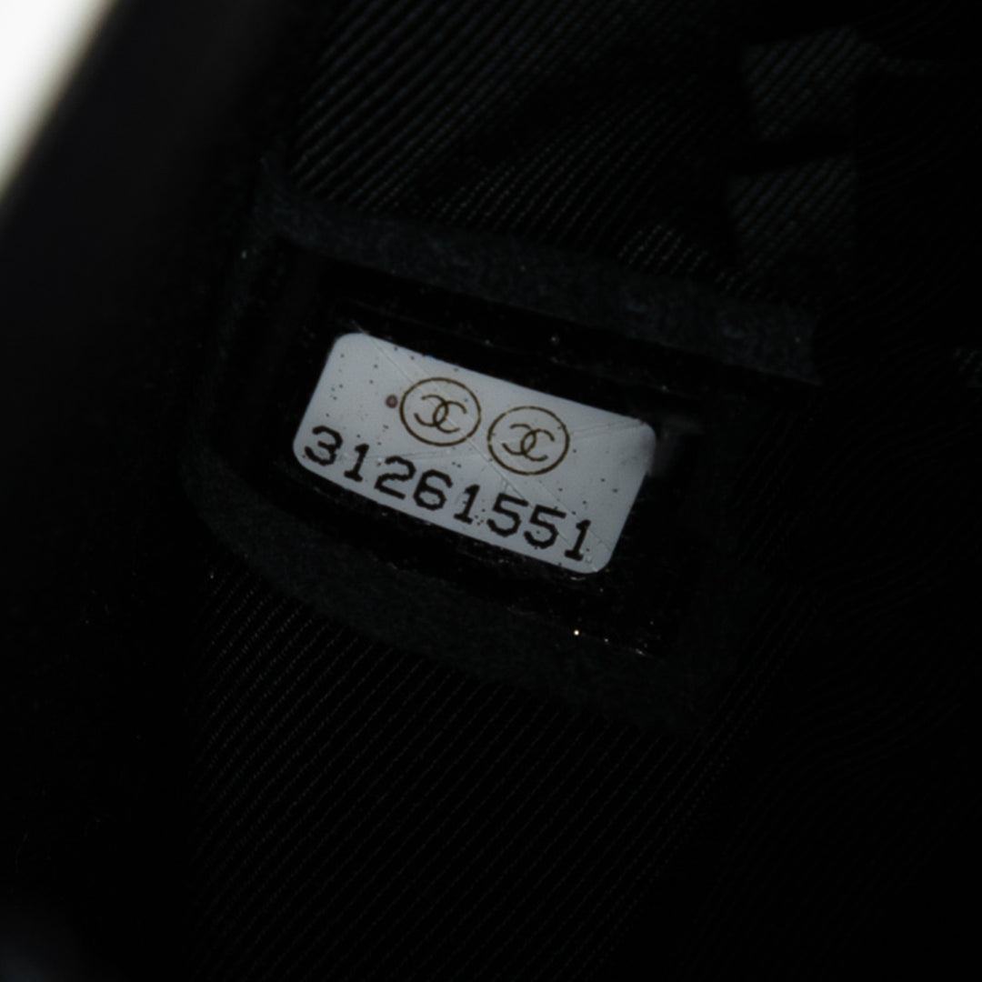 Chanel CC Cuir d’agneau Split Pochette with Chain Noir – GABY PARIS Authentique