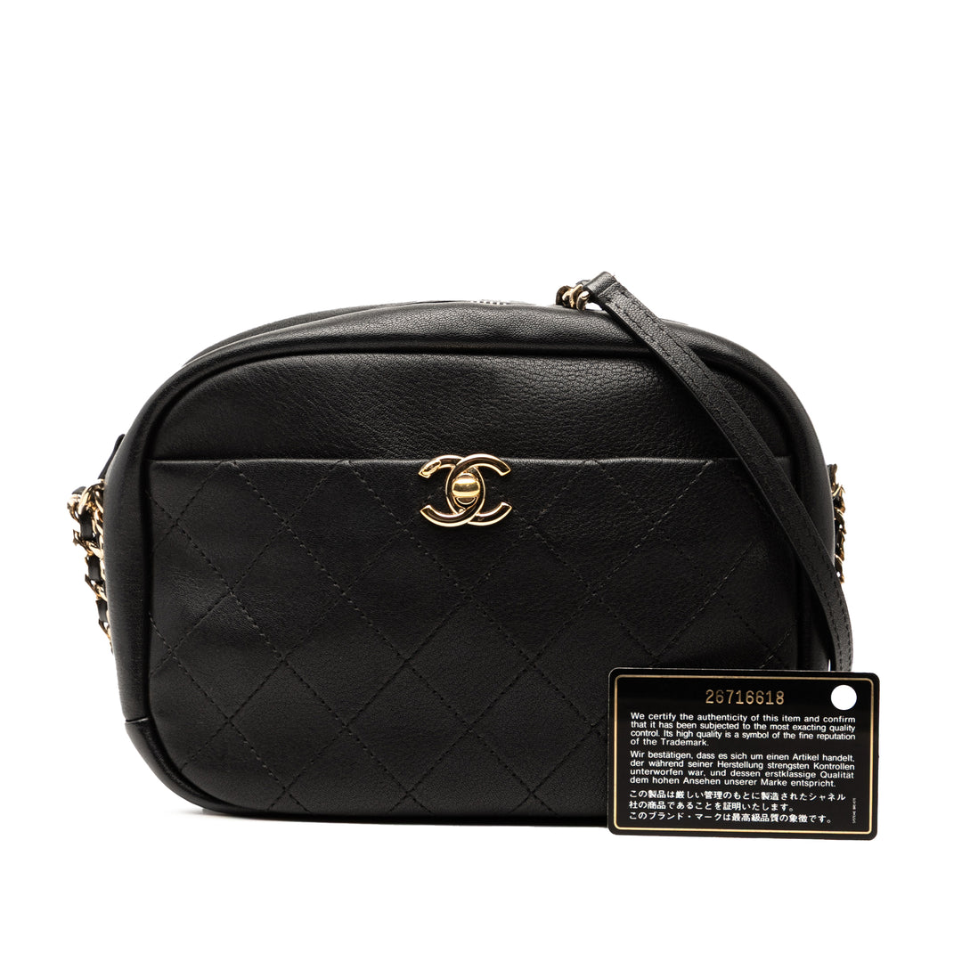 Chanel Medium Matelassé Goatskin Casual Trip Sac caméra