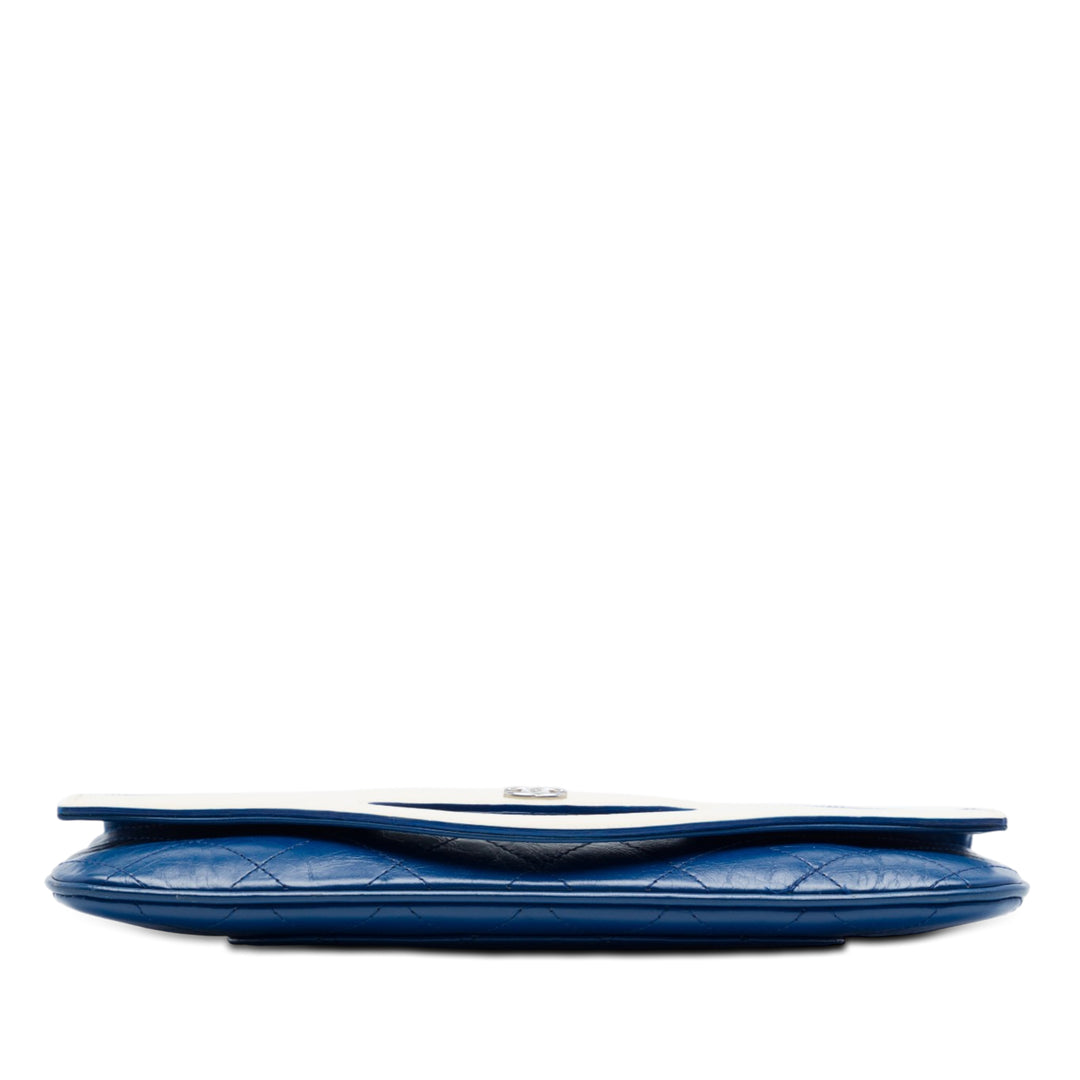Chanel Small Bicolor vieilli Cuir de veau 31 Pochette