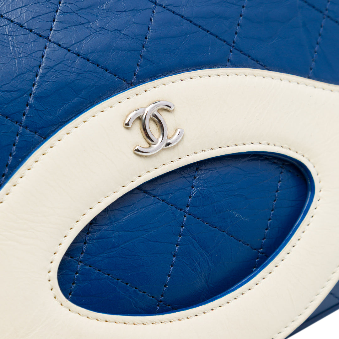 Chanel Small Bicolor vieilli Cuir de veau 31 Pochette