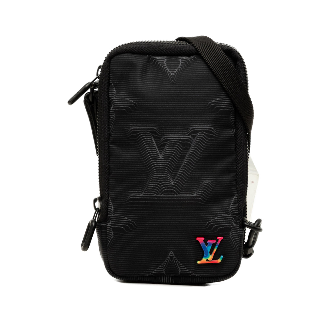 Louis Vuitton 2054 Double Phone Pochette Monogram Noir – vue principale – GABY PARIS