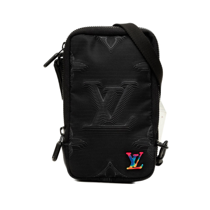 Louis Vuitton 2054 Double Phone Pochette Monogram Noir – vue principale – GABY PARIS
