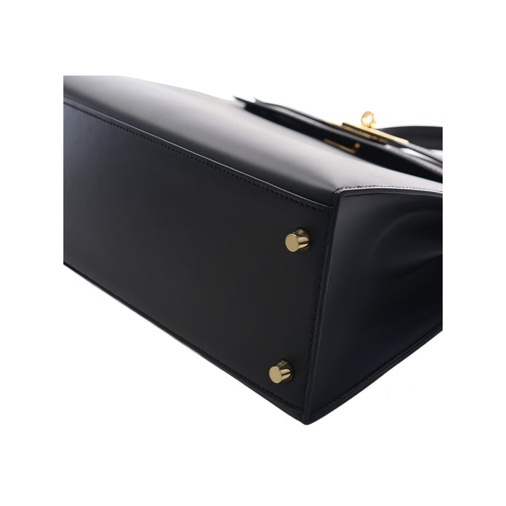 Hermès Sac à main Sombrero Kelly II Sellier 28 Noir – vue 12 – GABY PARIS