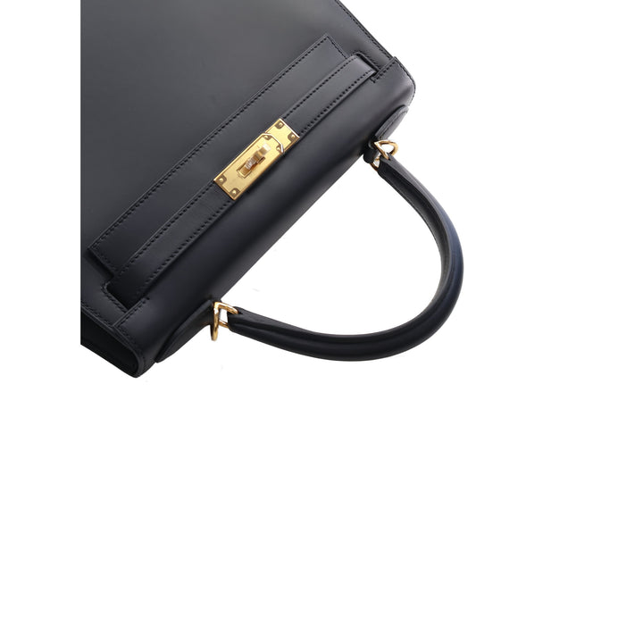 Hermès Sac à main Sombrero Kelly II Sellier 28 Noir – vue 15 – GABY PARIS