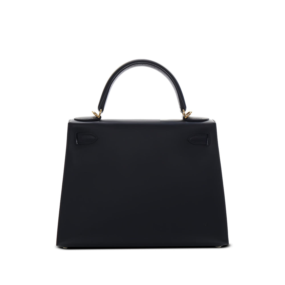Hermès Sac à main Sombrero Kelly II Sellier 28 Noir – vue 2 – GABY PARIS