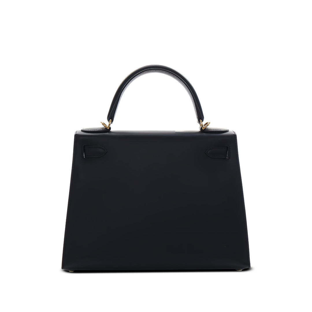 Hermès Sac à main Sombrero Kelly II Sellier 28 Noir – vue 2 – GABY PARIS