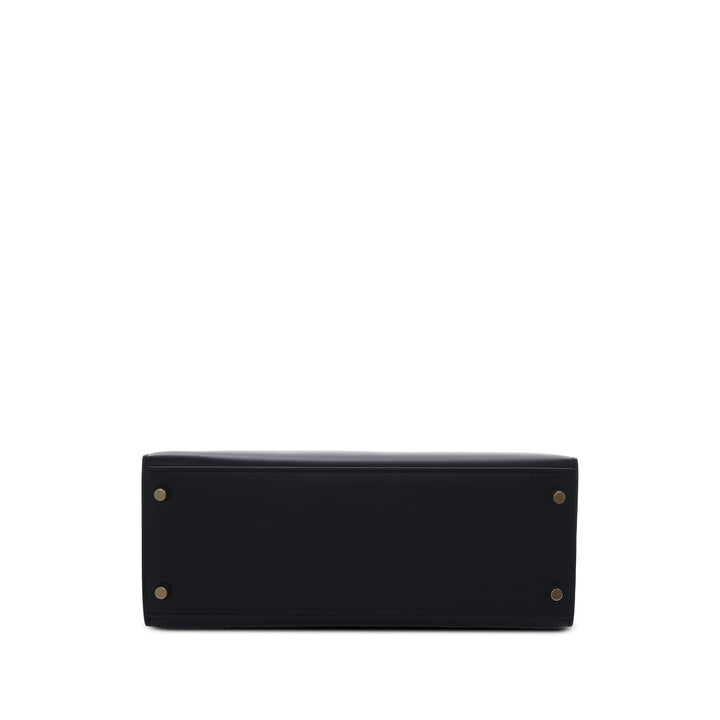 Hermès Sac à main Sombrero Kelly II Sellier 28 Noir – vue 3 – GABY PARIS