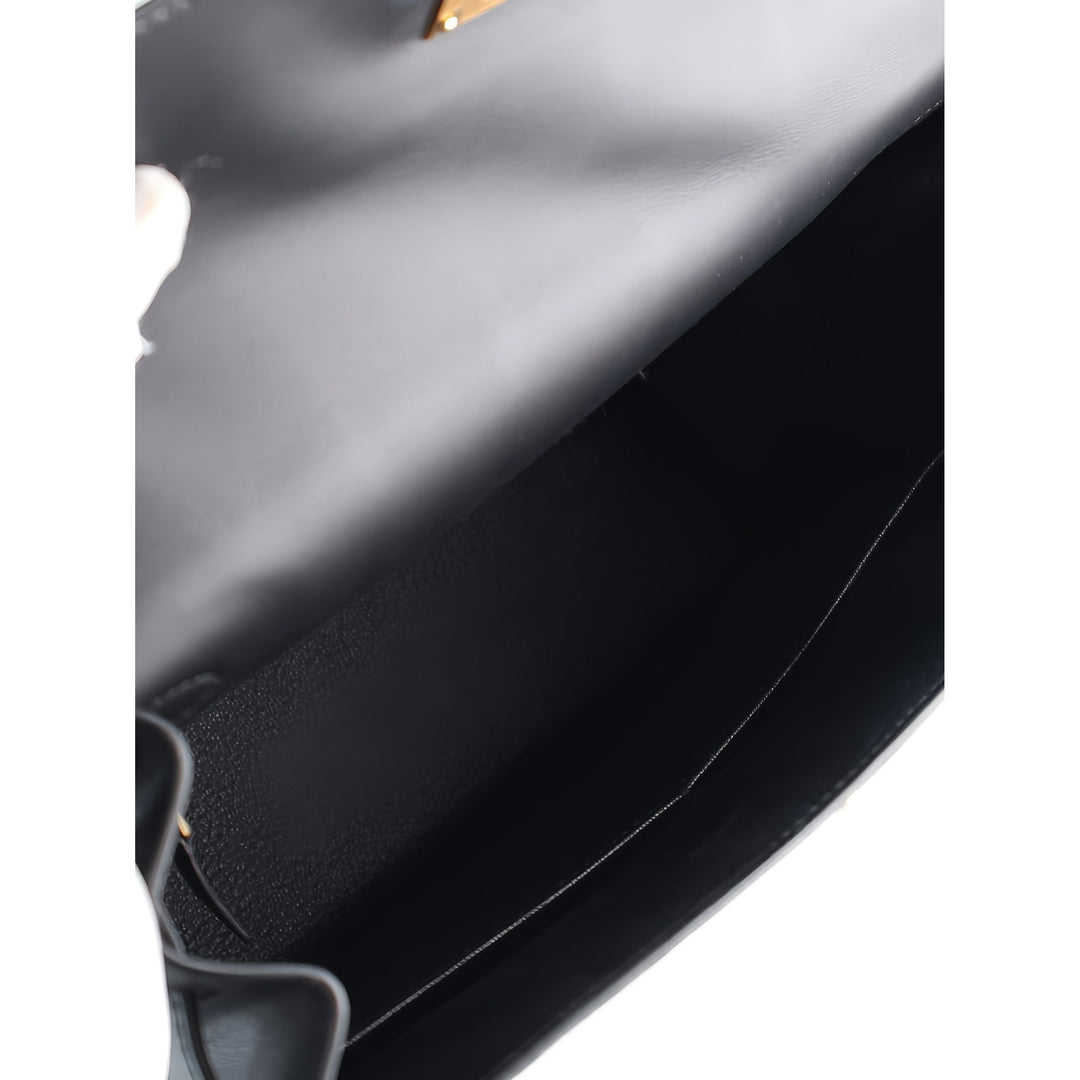 Hermès Sac à main Sombrero Kelly II Sellier 28 Noir – vue 4 – GABY PARIS