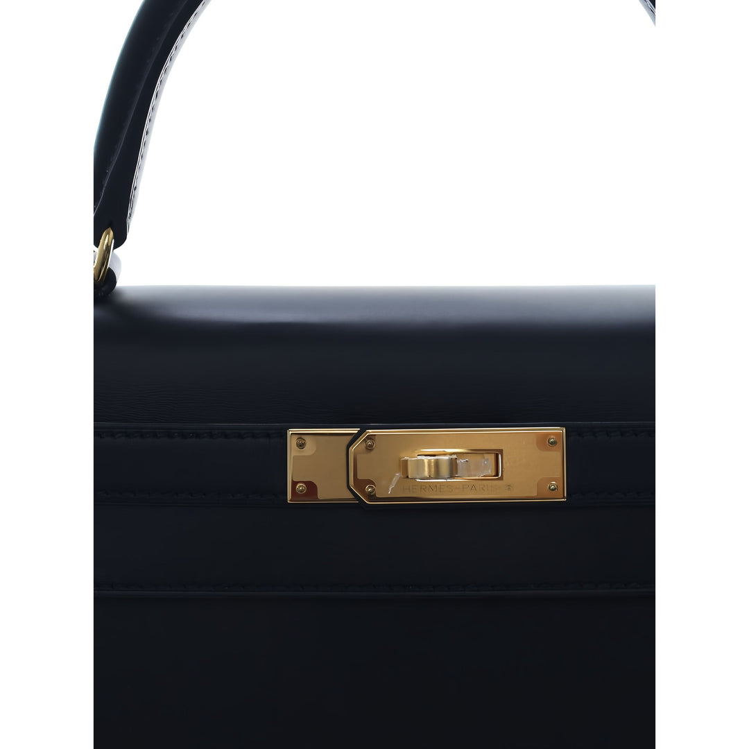 Hermès Sac à main Sombrero Kelly II Sellier 28 Noir – vue 5 – GABY PARIS