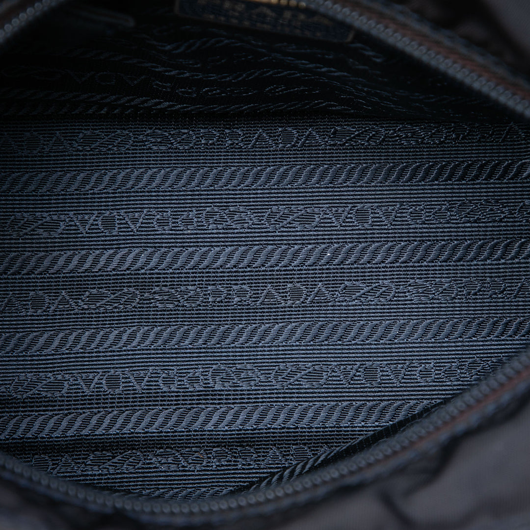 Prada Sac à main Poignée Tessuto Bleu – vue 4 – GABY PARIS
