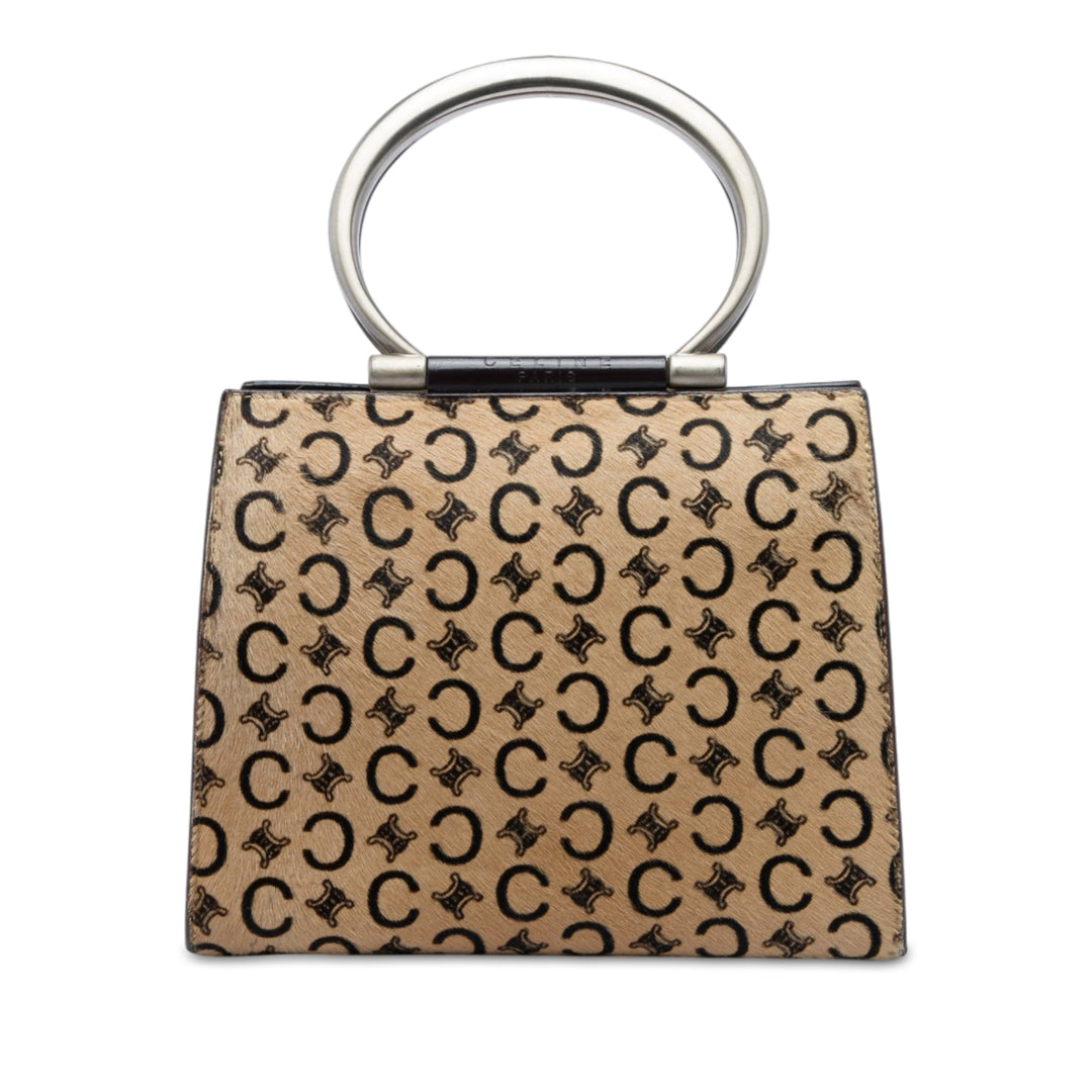 C Macadam Pony Hair sac à Matière naturelle Marron