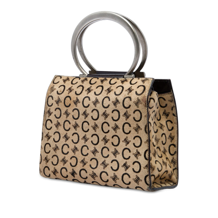 C Macadam Pony Hair sac à Matière naturelle Marron
