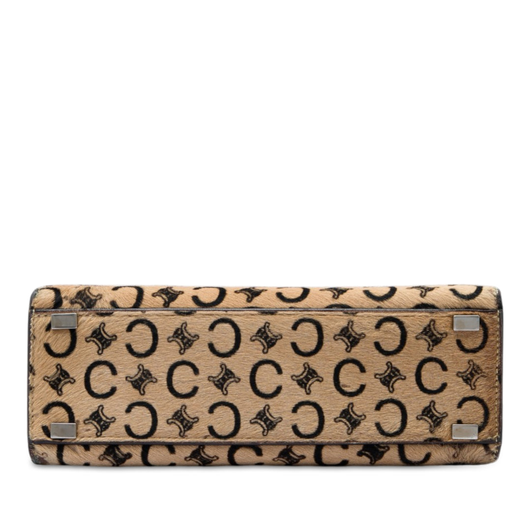 C Macadam Pony Hair sac à Matière naturelle Marron