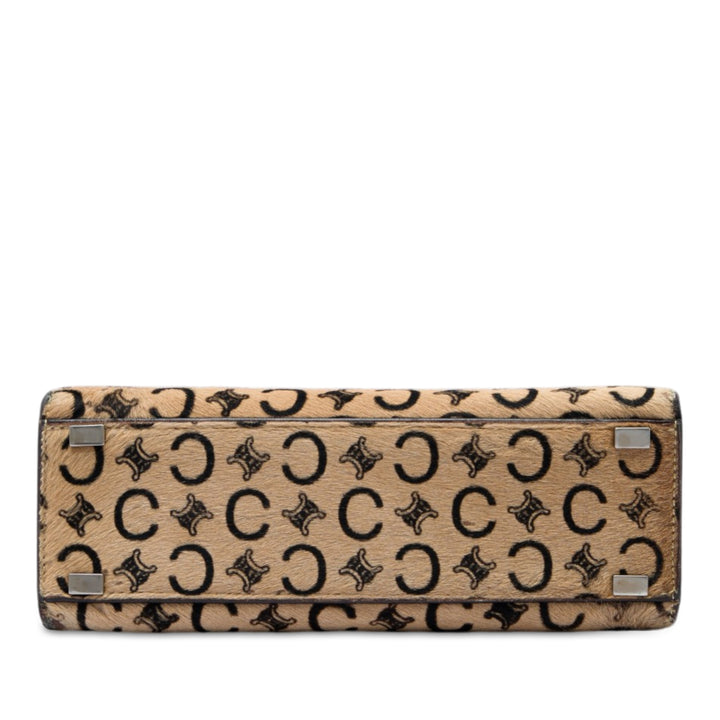 C Macadam Pony Hair sac à Matière naturelle Marron