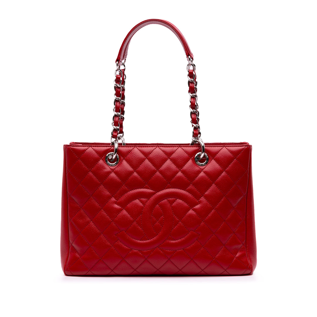 Caviar Grand Shopping Tote Red - Gaby Paris