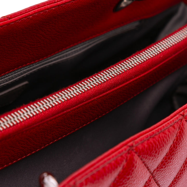 Caviar Grand Shopping Tote Red - Gaby Paris