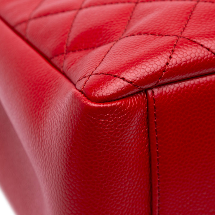 Caviar Grand Shopping Tote Red - Gaby Paris