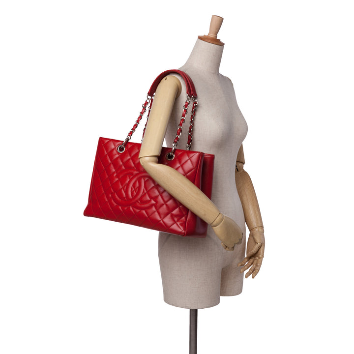 Caviar Grand Shopping Tote Red - Gaby Paris