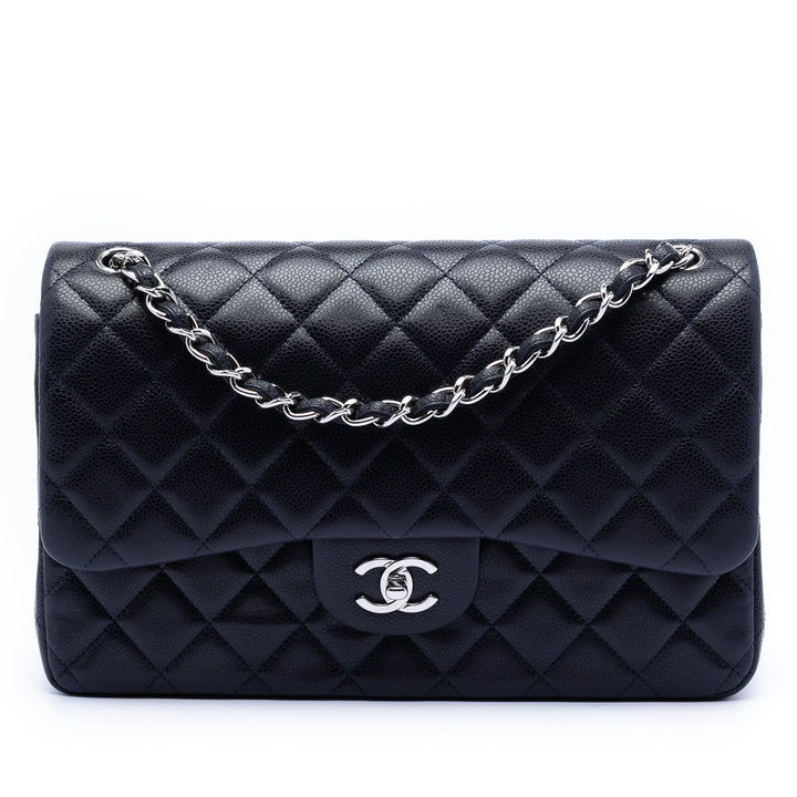 Chanel Jumbo Classic Caviar Double rabat