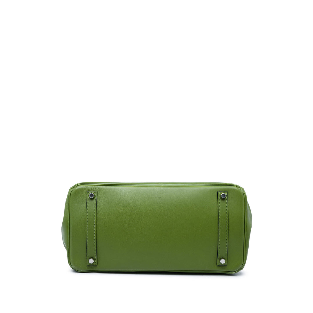 Hermès Sac à main Birkin Retourne 35 Swift Vert – vue 3 – GABY PARIS