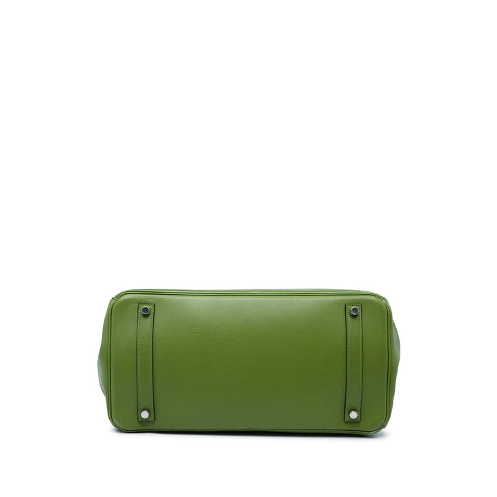 Hermès Sac à main Birkin Retourne 35 Swift Vert – vue 3 – GABY PARIS