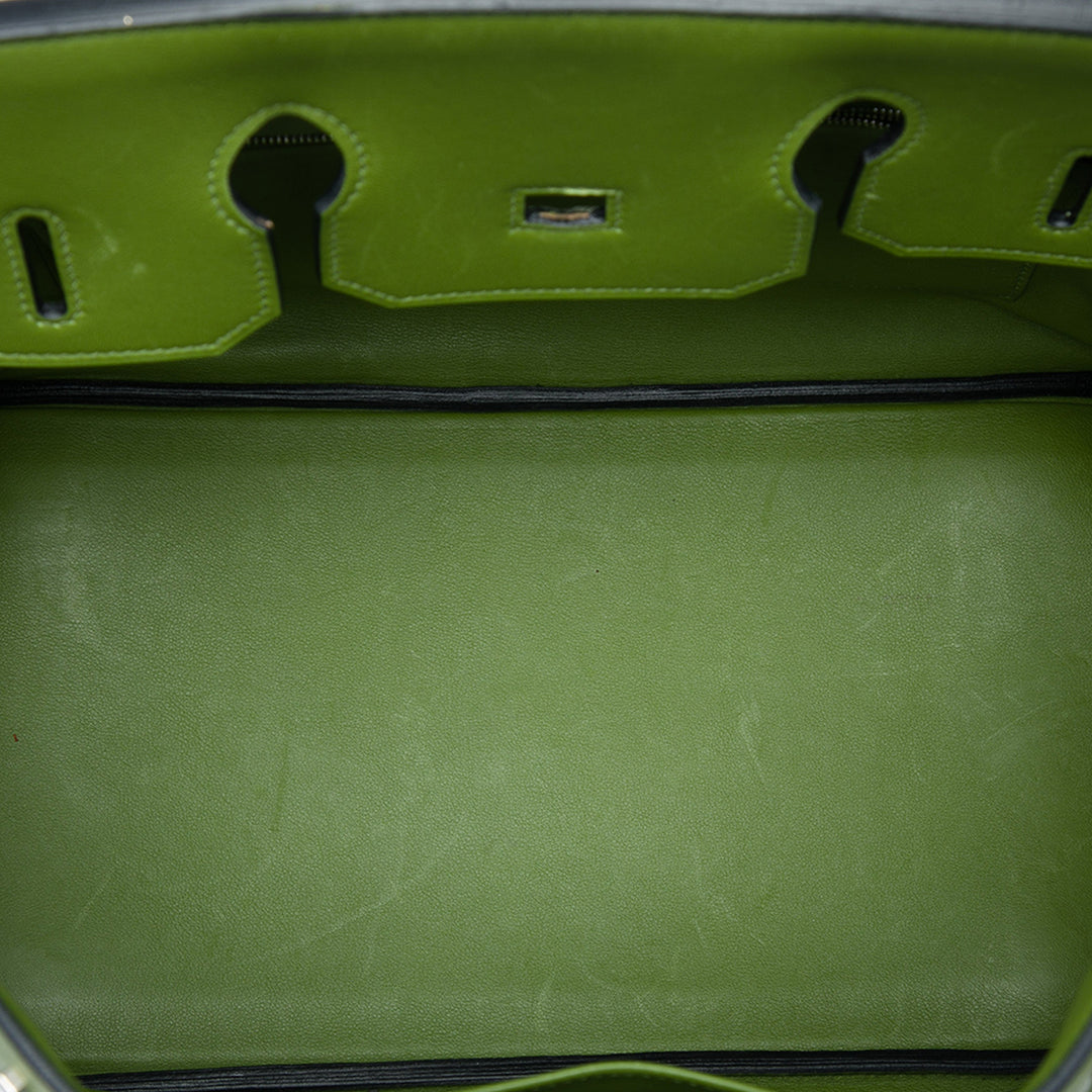 Hermès Sac à main Birkin Retourne 35 Swift Vert – vue 4 – GABY PARIS