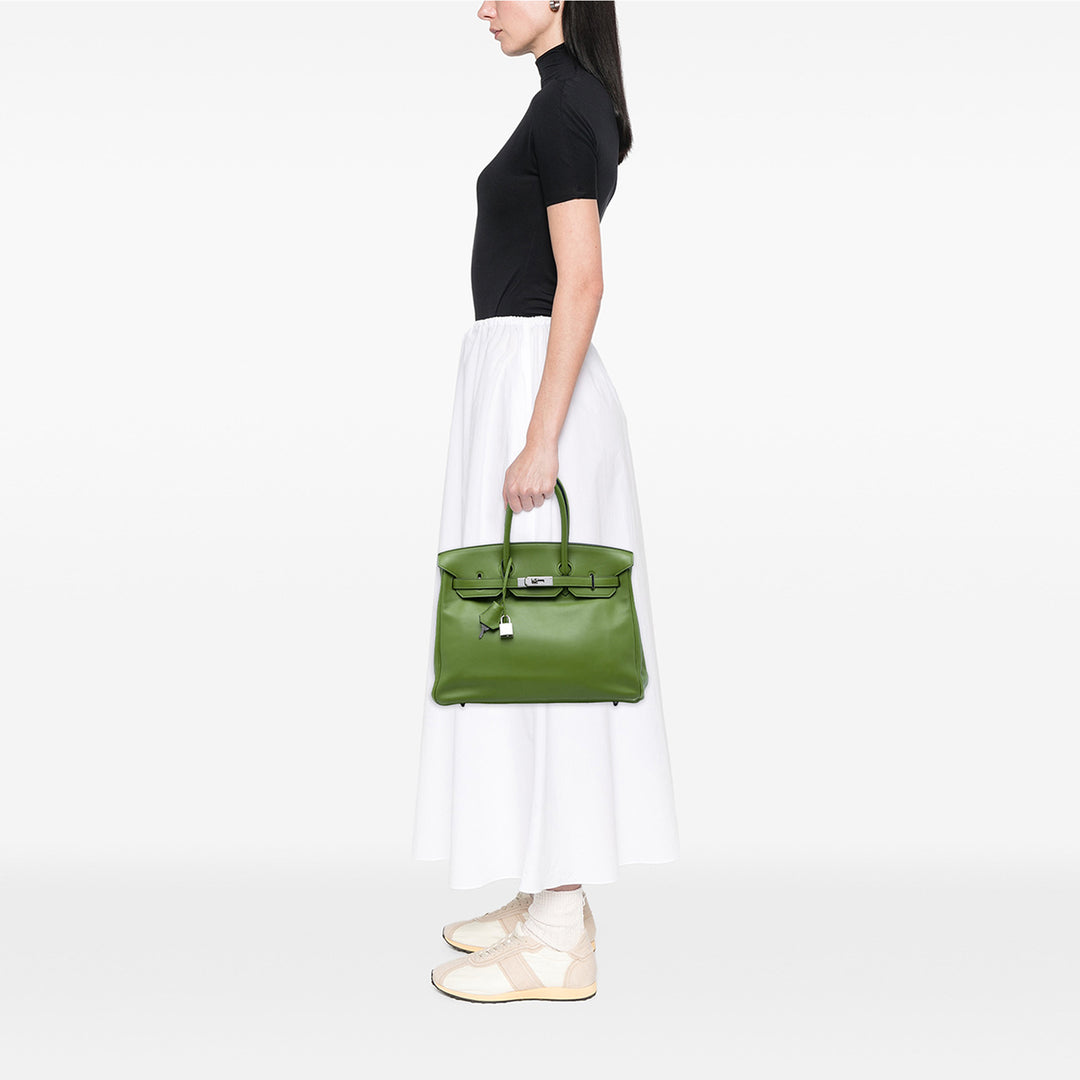 Hermès Sac à main Birkin Retourne 35 Swift Vert – vue 5 – GABY PARIS