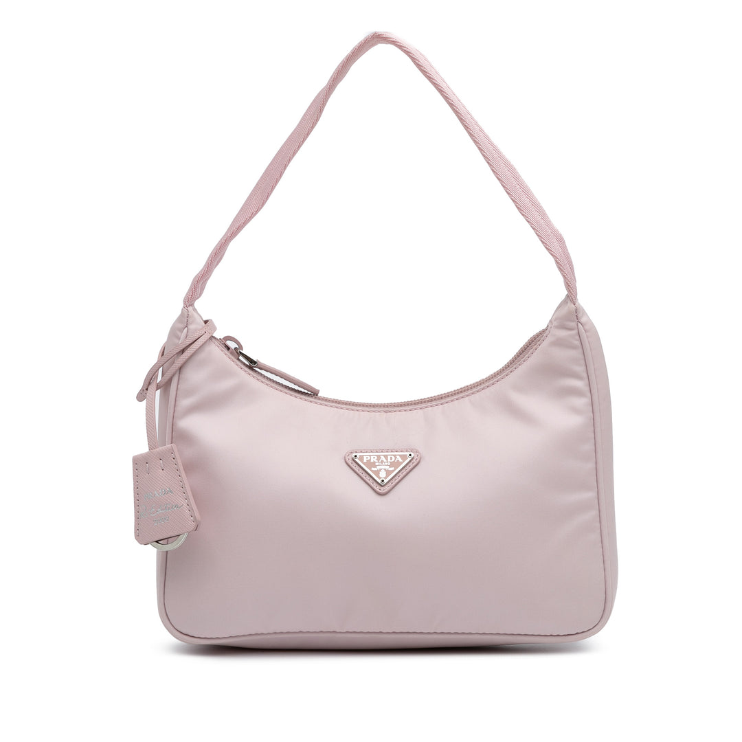 Mini Re Nylon Re Edition 2000 Shoulder Bag Pink - Gaby Paris