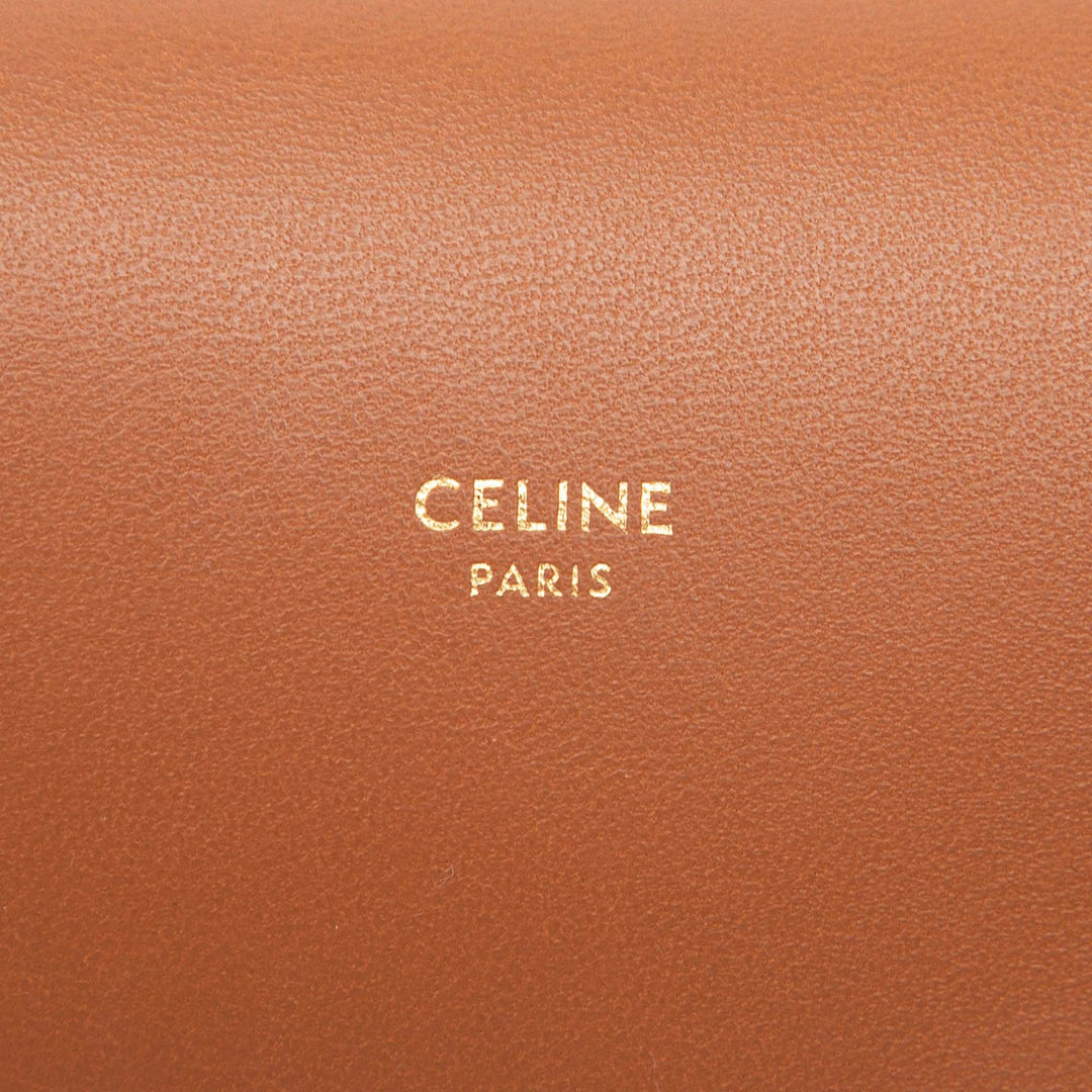 Celine Triomphe Coated Toile Phone Pochette à rabat Sac porté croisé