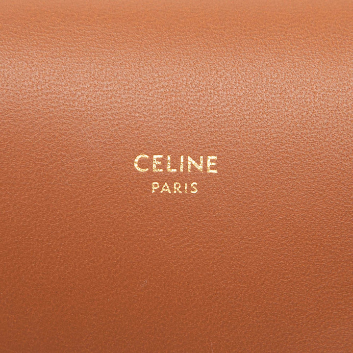 Celine Triomphe Coated Toile Phone Pochette à rabat Sac porté croisé