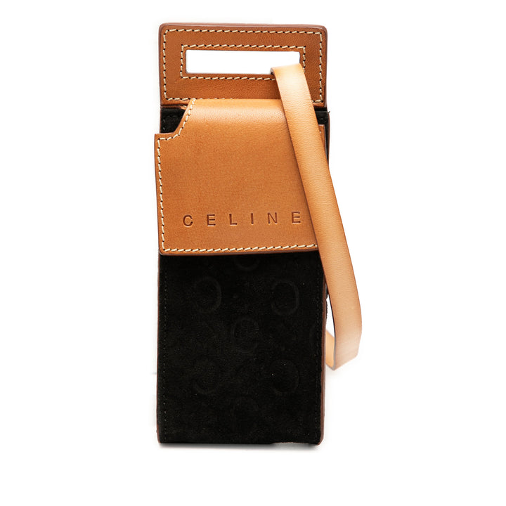 Celine C Macadam Daim Pochette Sac porté croisé
