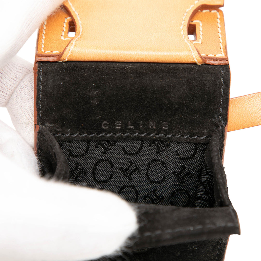 Celine C Macadam Daim Pochette Sac porté croisé