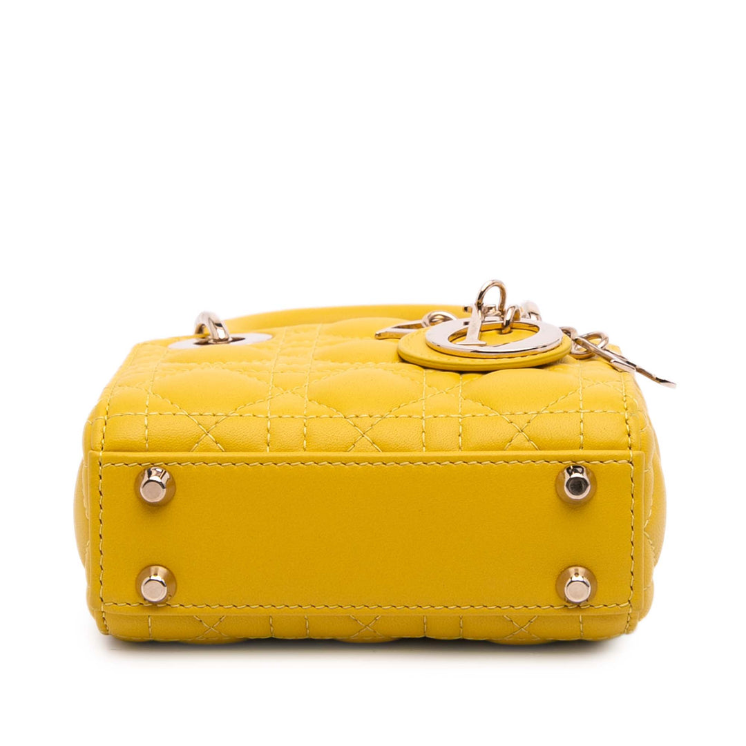 Dior Micro Cuir d’agneau Cannage Lady Dior