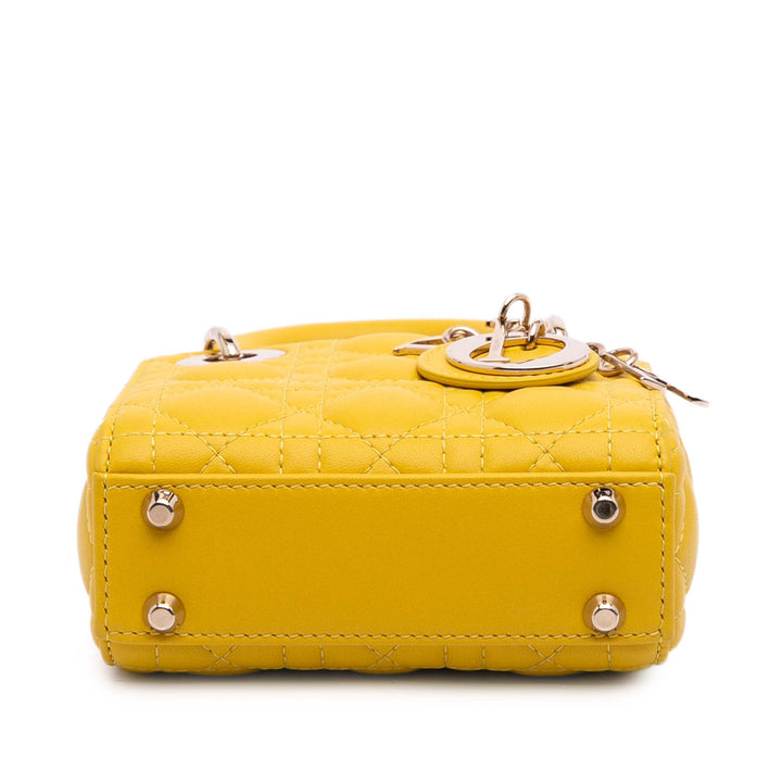 Dior Micro Cuir d’agneau Cannage Lady Dior