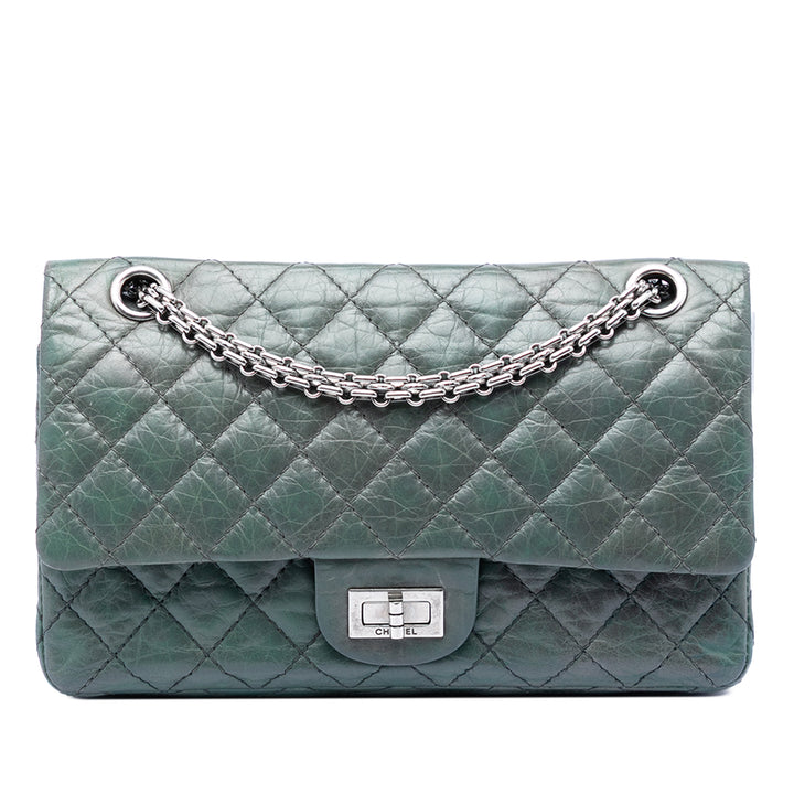 Chanel Matelassé vieilli Cuir de veau Reissue 2.55 Double rabat 225