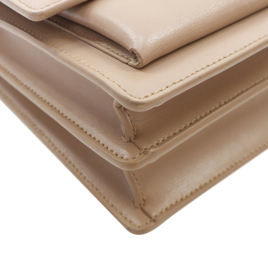 Medium Smooth Calfskin Sunset Bag Brown - Gaby Paris