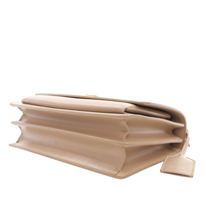 Medium Smooth Calfskin Sunset Bag Brown - Gaby Paris