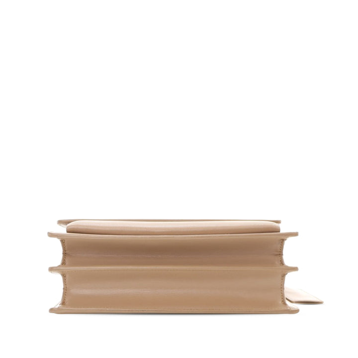 Medium Smooth Calfskin Sunset Bag Brown - Gaby Paris