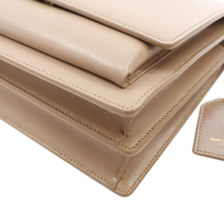 Medium Smooth Calfskin Sunset Bag Brown - Gaby Paris