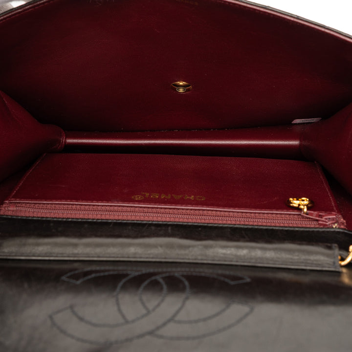 Chanel CC Matelassé Cuir d’agneau Simple rabat