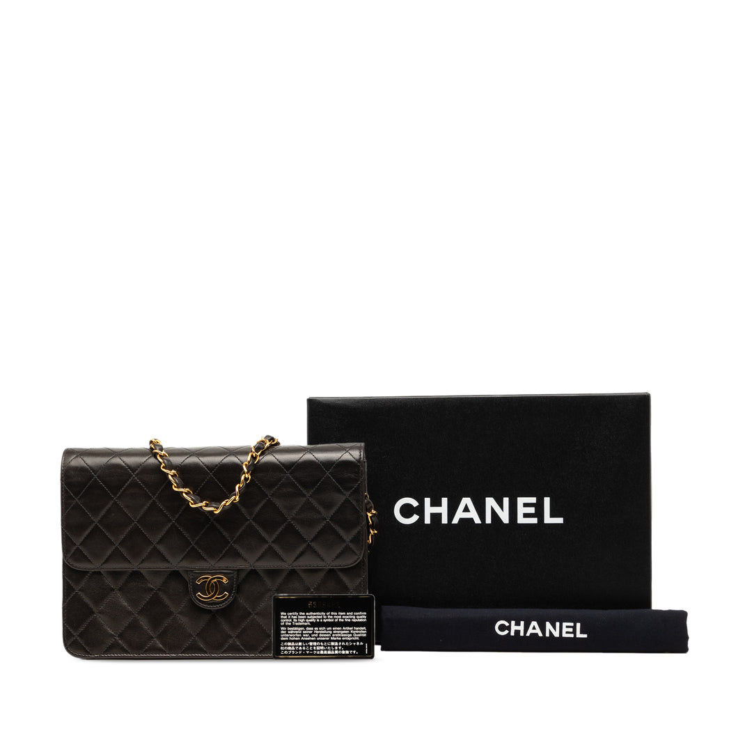 Chanel CC Matelassé Cuir d’agneau Simple rabat