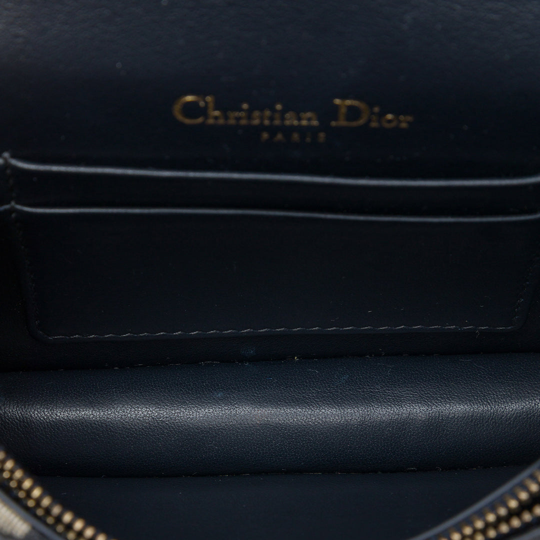 Dior Saddle Sac ceinture Oblique Bleu – vue 4 – GABY PARIS