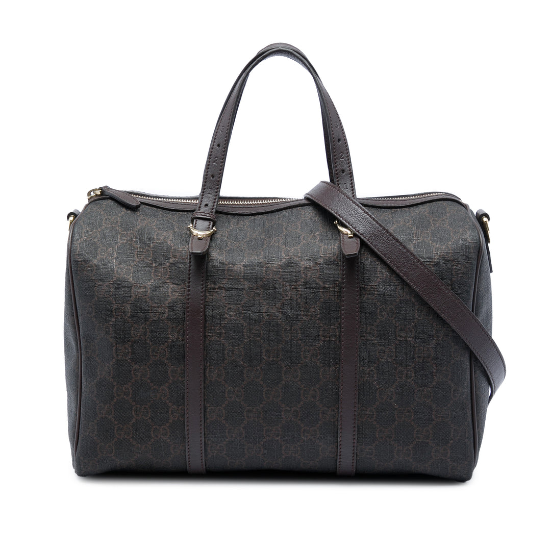 Gucci Sac à main Nice Boston GG Supreme Moyen Marron – vue principale – GABY PARIS