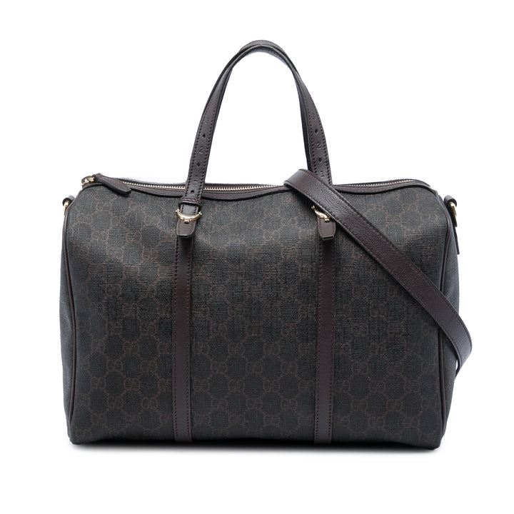 Gucci Sac à main Nice Boston GG Supreme Moyen Marron – vue principale – GABY PARIS