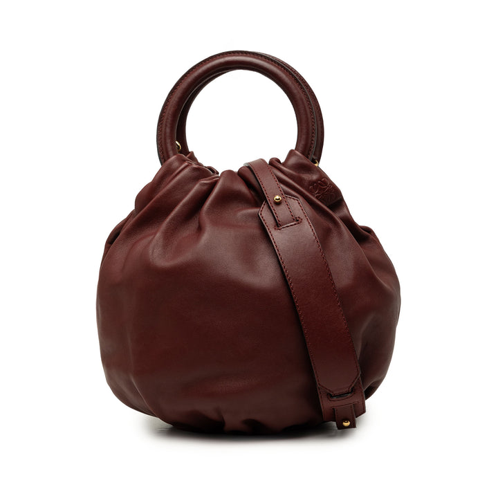LOEWE Bounce Sac nappa Rouge – vue principale – GABY PARIS