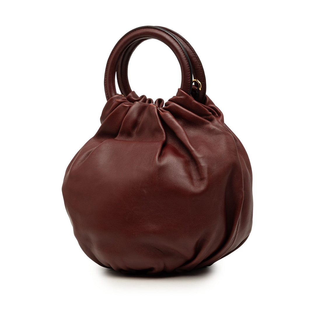LOEWE Bounce Sac nappa Rouge – vue 2 – GABY PARIS