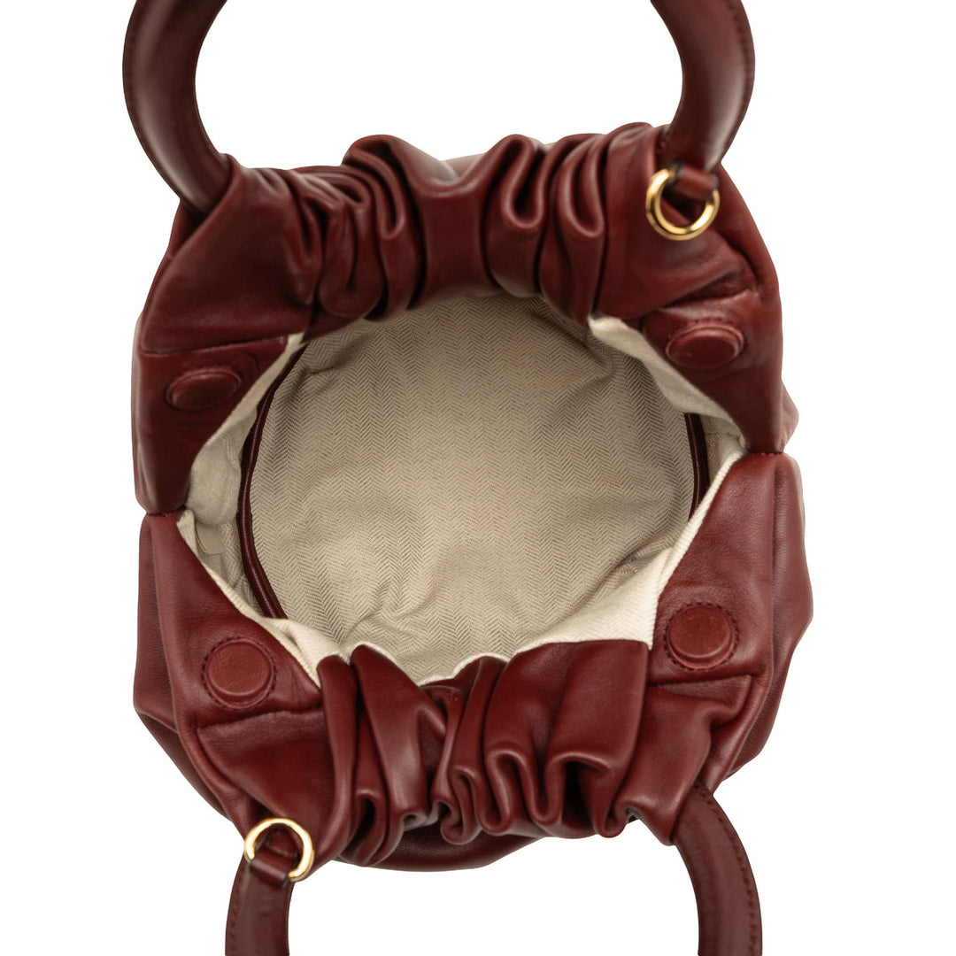LOEWE Bounce Sac nappa Rouge – vue 4 – GABY PARIS