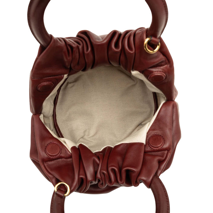 LOEWE Bounce Sac nappa Rouge – vue 4 – GABY PARIS